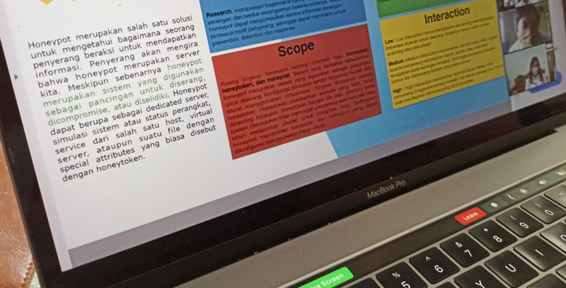 Online Meeting Persiapan Pemasangan Sensor Honeypot di seluruh Bali